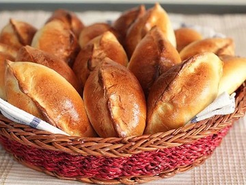 Мини-пирожки печеные с картофелем и грибами 2шт. на порцию